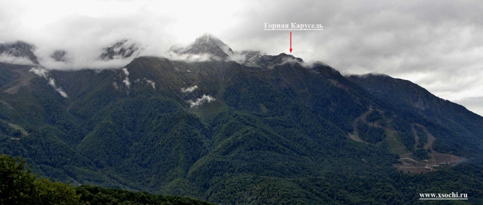 Вид на горный массив Аибга