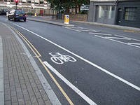 Разметка велодорожки