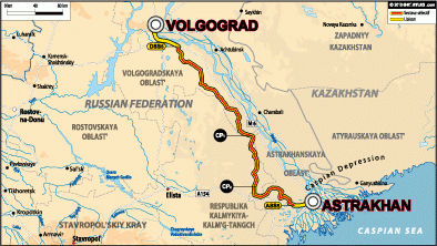 От волгограда до моря карта