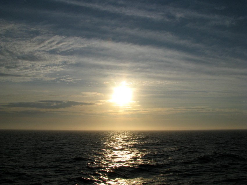 Barents sea sunset