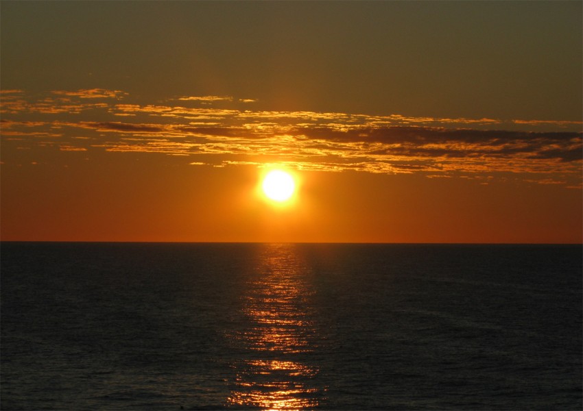 Barents sea sunset