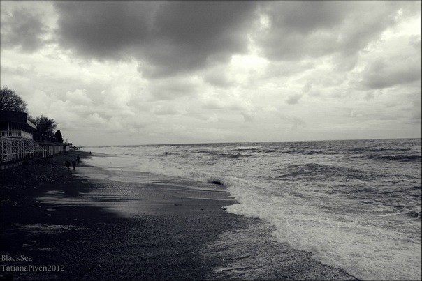 Чёрно белое море (37 фото) - 37 фото