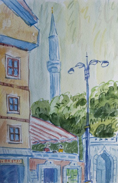 очаровательное кафе на крыше