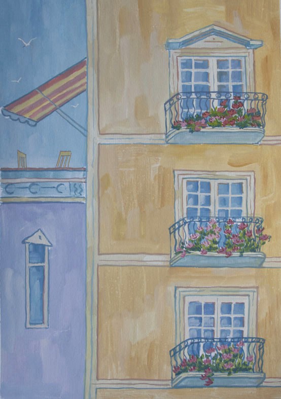 улица Стамбула, восхитительные балкончики