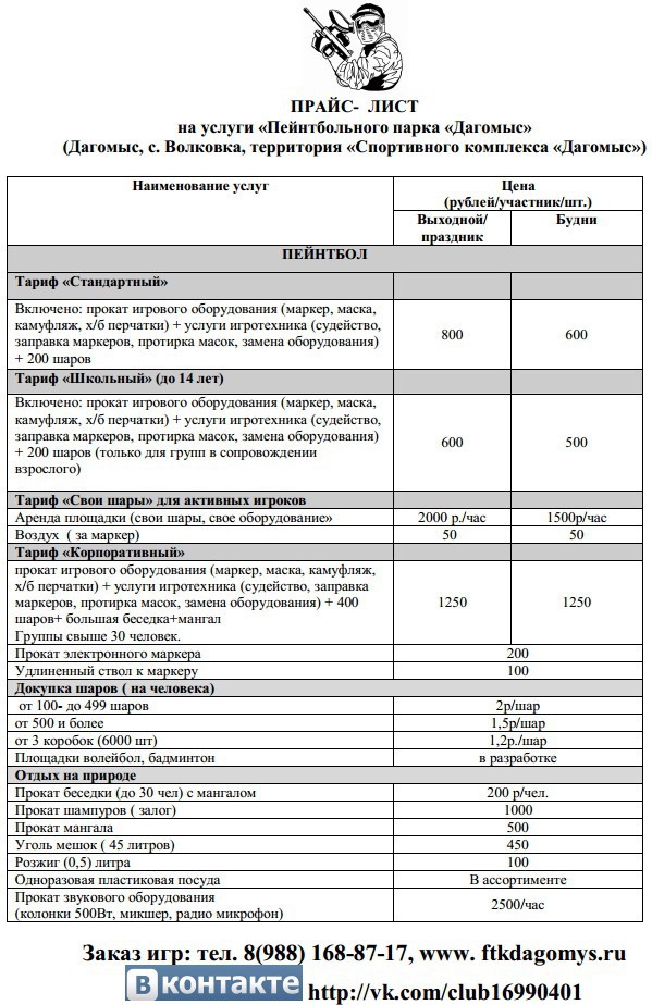 Прайс лист работы челябинск