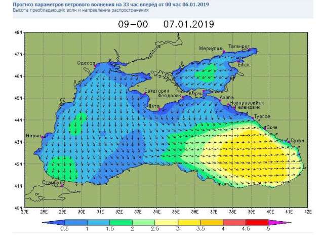 Карта температуры воды в балтийском море