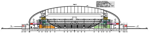 Дворец спорта чертежи
