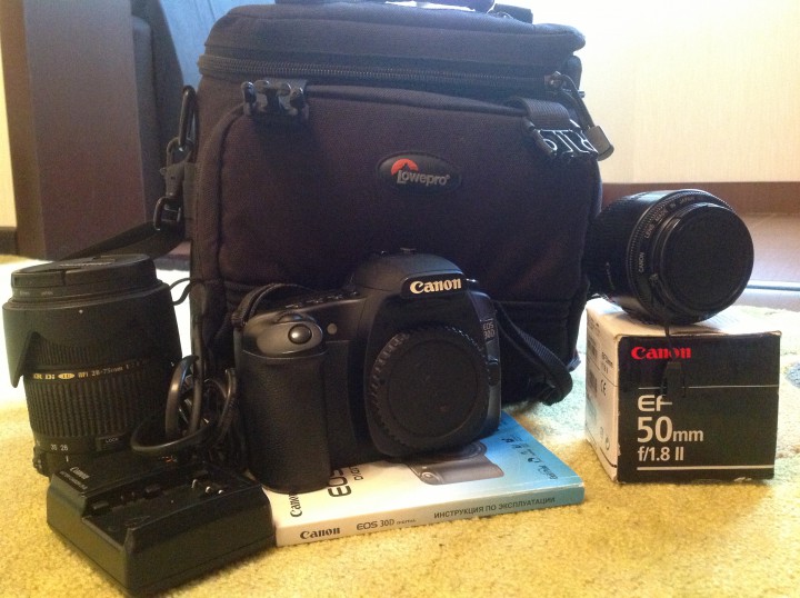 Canon EOS 30D + 2 объектива + сумка
