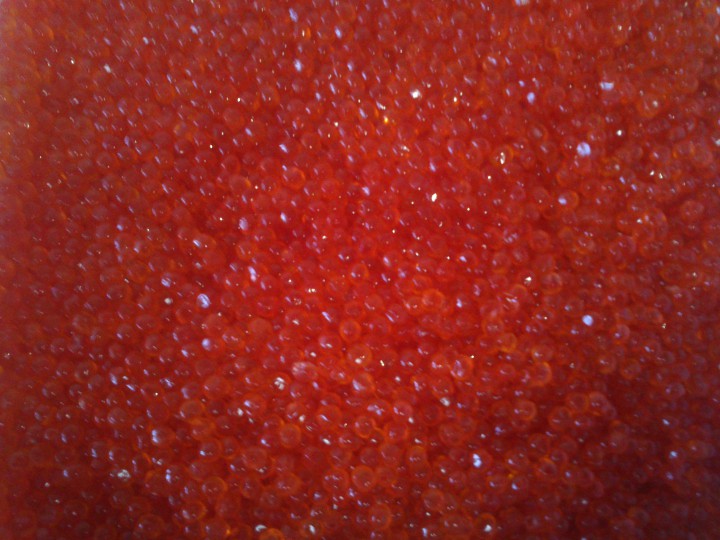 Икра красная, морские деликатесы