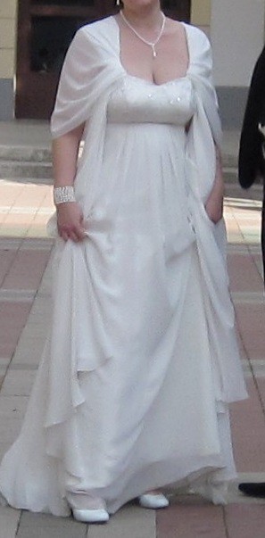 Свадебное платье в стиле АМПИР+ туфли