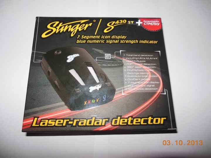  Автомобильный Лазер/Радар детектор Стингер s430