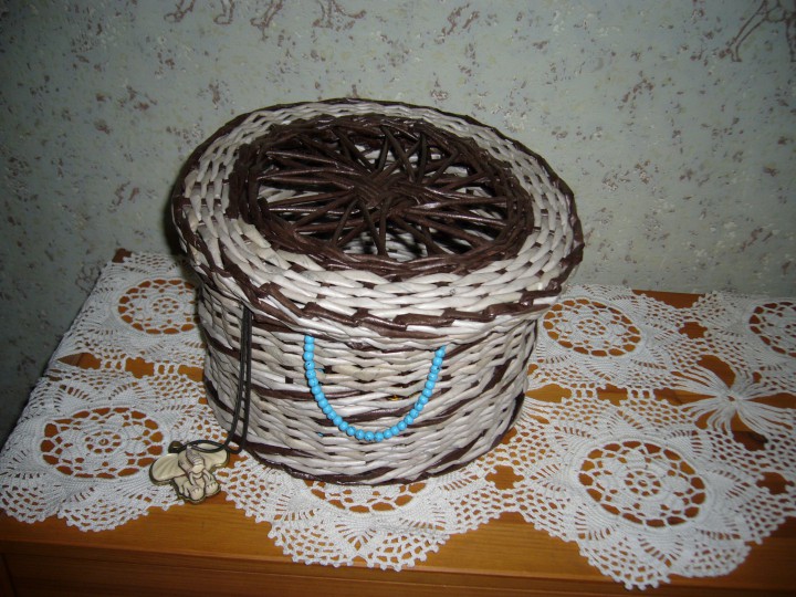 Шкатулка плетеная ручной работы