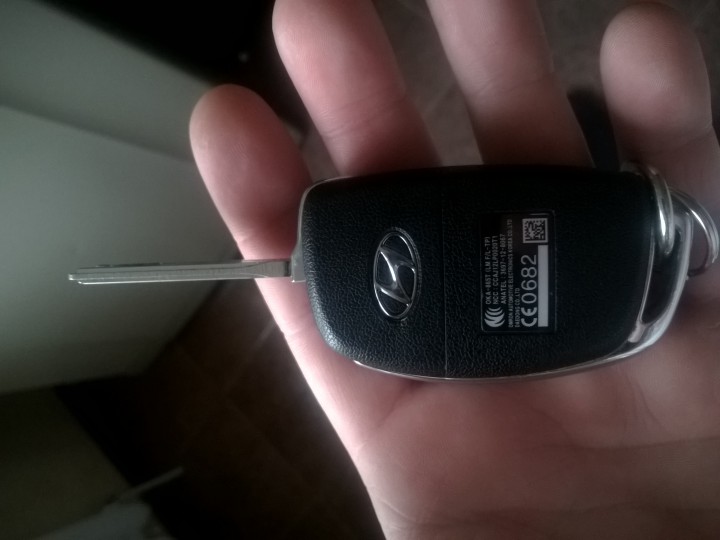 Найден ключ от автомобиля Hyundai