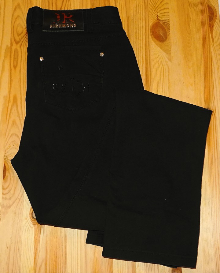 брюки стрейч черные