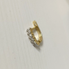 Потеряна золотая серьга с бриллиантами